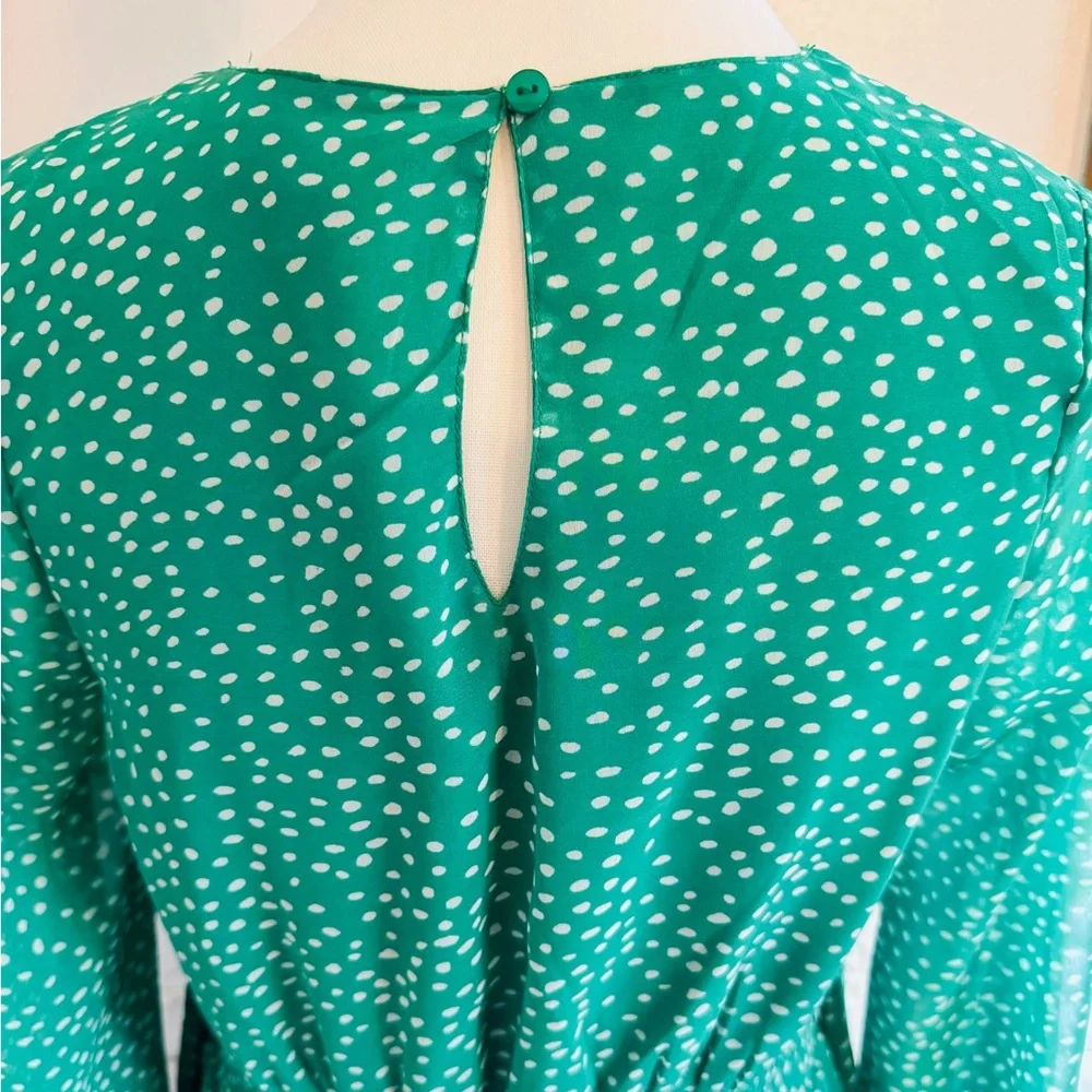 Women’s Japna Long Sleeve Mini Smocked Waist Dress - Picture 5 of 6